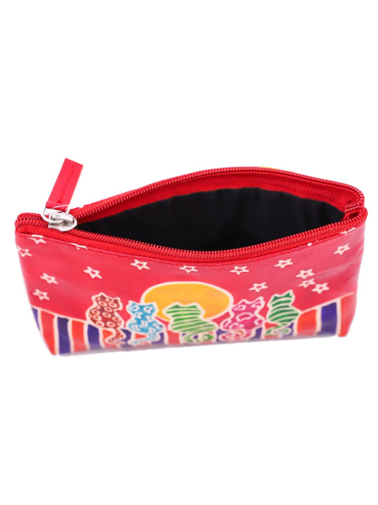 Косметичка "Кошки" (кожа) набор из 3-х