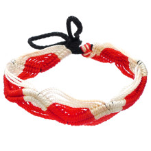 B03-84 Фенечка (браслет) 10мм, текстиль