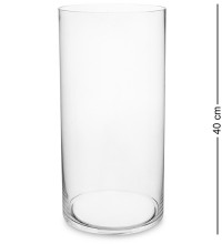 Ваза-цилиндр стеклянная 40 см (Неман)