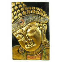 Панно Будда 19х30см дерево