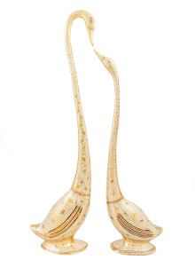 Статуэтка "Лебеди"30"(пара)  Ст2507/30/4 (WHITE A