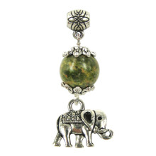 Амулет на Защиту и Развитие (Унакит) и Достаток (Слон)