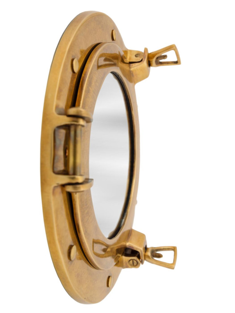 Зеркало иллюминатор "9 " (антик)