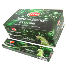 HEM масала 15 гр. Благовония Good Vibes ХОРОШИЕ ВИБРАЦИИ блок 12 шт.