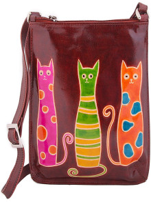 Сумка натуральная кожа ручной принт  1766/1 Сумка натуральная кожа ручной принт  1766/1