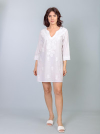 Туника (хлопок) с вышивкой 22-279 размер {2XL(54)