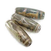 Бусина Дзи уп-2шт с Буддой символизирует защиту и достижение цели