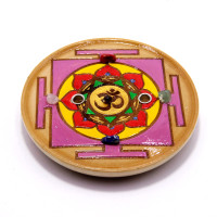 Подставка  под благовония Шри Янтра - символ изобилия и процветания11см