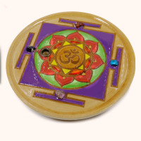 Подставка  под благовония Шри Янтра - символ изобилия и процветания11см