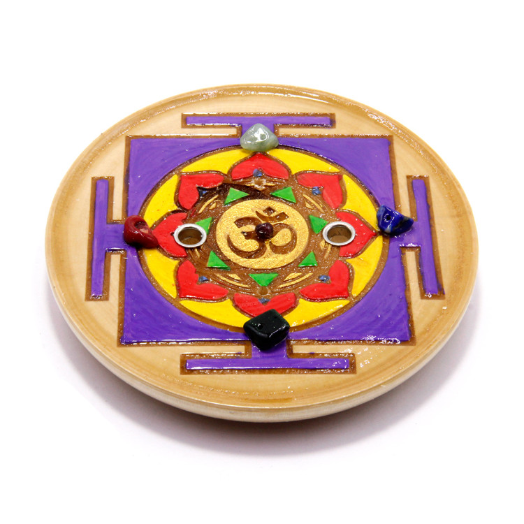 Подставка  под благовония Шри Янтра - символ изобилия и процветания11см