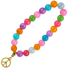 BA450 Браслет с подвеской на Примирение (Пацифик) камень,8мм