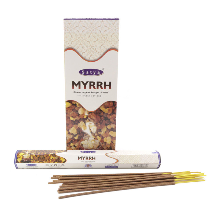 Благовония Satya Hexa Mirra Мирра аромапалочки уп-6шт