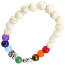 BX Браслет на Просветление (Будда) и Достаток (Слон) камень, 8мм