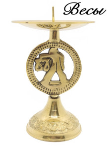 Подсвечник "Знаки Зодиака Весы"  П1559/1/7 Подсвечник "Знаки Зодиака Весы"  П1559/1/7