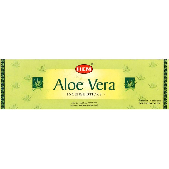 HEM 4-гр. благовония Aloe Vera АЛОЭ ВЕРА блок 25 шт.