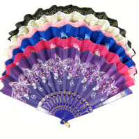 Z349-2 Веер 27х45см, пластик, ткань