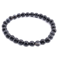 Браслет каменный  Черный агат - защита от дурного глаза порчи и соперниц