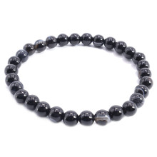 Браслет каменный  Черный агат - защита от дурного глаза порчи и соперниц