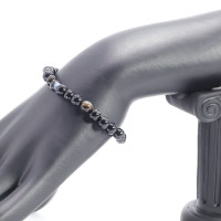 Браслет каменный  Черный агат - защита от дурного глаза порчи и соперниц