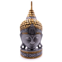 Маска настольная Голова Будда дерево Суар 50см