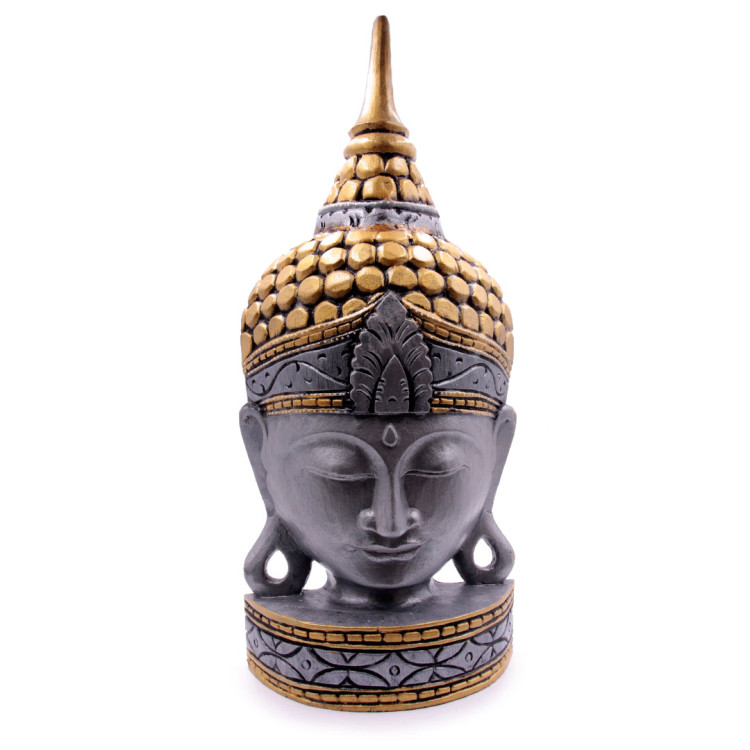 Маска настольная Голова Будда дерево Суар 50см