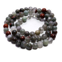 Бусы из камня Яшма кровавая серая дарует защиту от порчи и убирает блоки с денежного канала Бусы из камня Яшма кровавая серая дарует защиту от порчи и убирает блоки с денежного канала