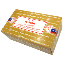 SATYA прямоуг. благовония Myrrh МИРРА 15гр. блок 12шт.