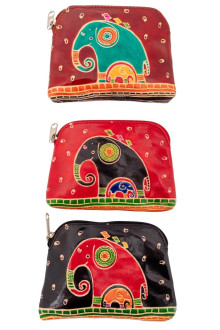 Косметичка  " Слон" (кожа) набор из 3-х  0644/3 Косметичка  " Слон" (кожа) набор из 3-х  0644/3