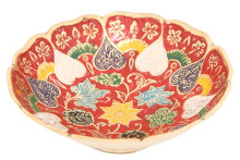 Ваза фруктовница Фр1132/3 (эмаль красная) 2 шт/у Ваза фруктовница Фр1132/3 (эмаль красная) 2 шт/у