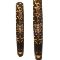 Маска с черепахой и ящерицей настенная, дерево албезия, символ процветания здоровья и изобилия 100см