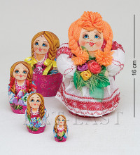 Матрешка-Кукла "Девушка с цветами" A