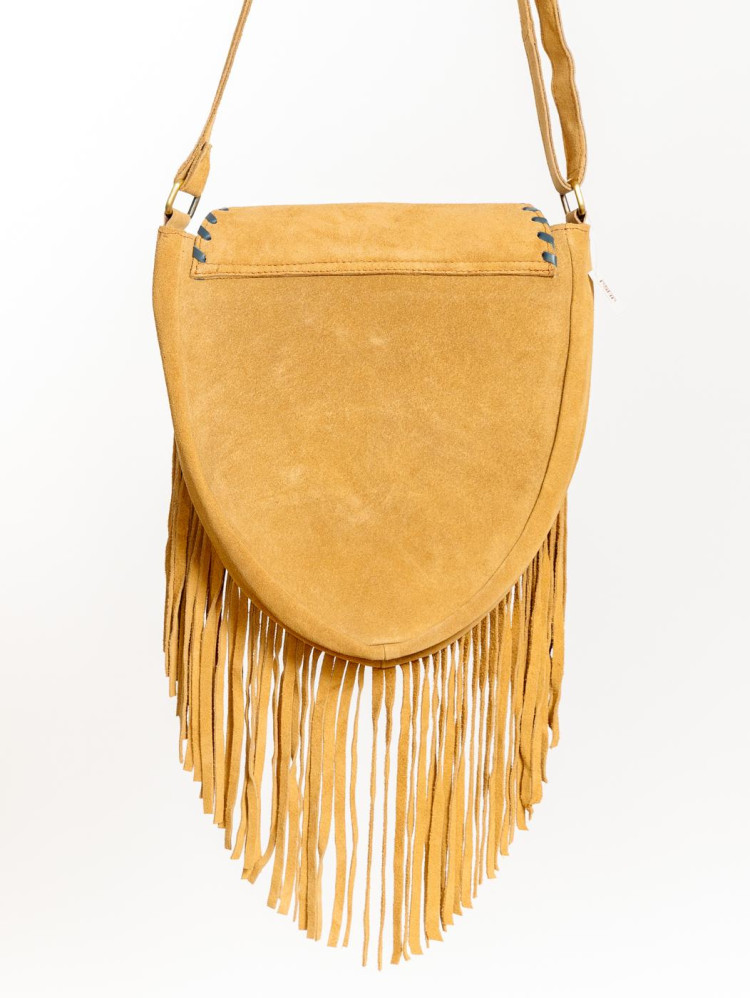 Сумка замшевая с бахромой через плечо 1127/2