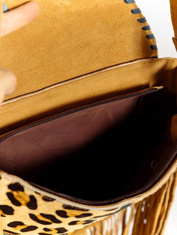 Сумка замшевая с бахромой через плечо 1127/2