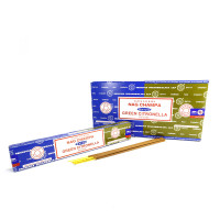 Благовония Satya 16gm Combo Nag Champa-Green Citronella  Комбо Нагчампа-Цитронелла зеленая  уп-12шт