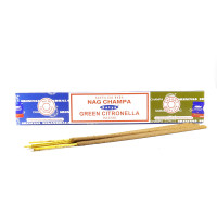 Благовония Satya 16gm Combo Nag Champa-Green Citronella  Комбо Нагчампа-Цитронелла зеленая  уп-12шт