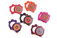 Зеркало в кож. оправе "Черепаха"