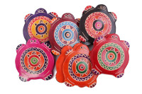 Зеркало в кож. оправе "Черепаха"