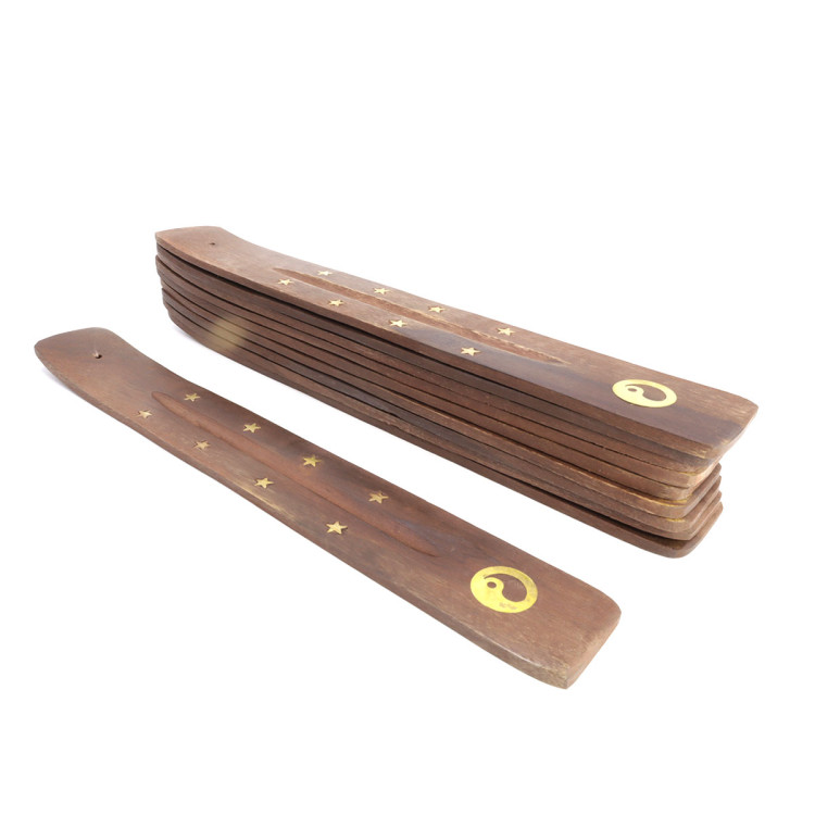 Подставка под благовония PATTI Лыжа Инь-Янь дерево уп 10шт