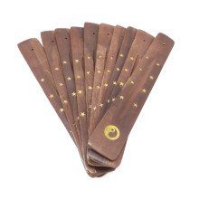 Подставка под благовония PATTI Лыжа Инь-Янь дерево уп 10шт