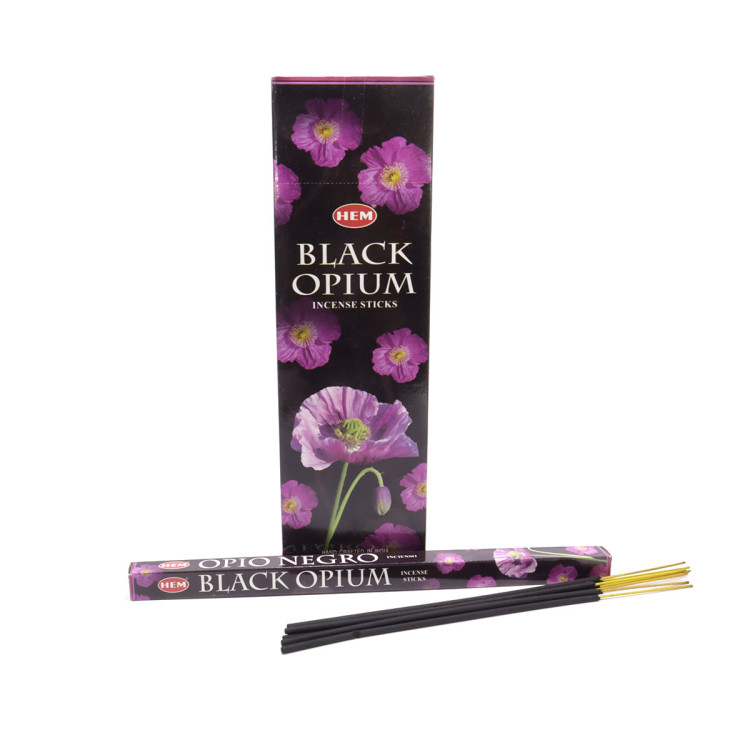 Благовония HEM sq Black Opium Черный Опиум уп-25шт 8 палочек