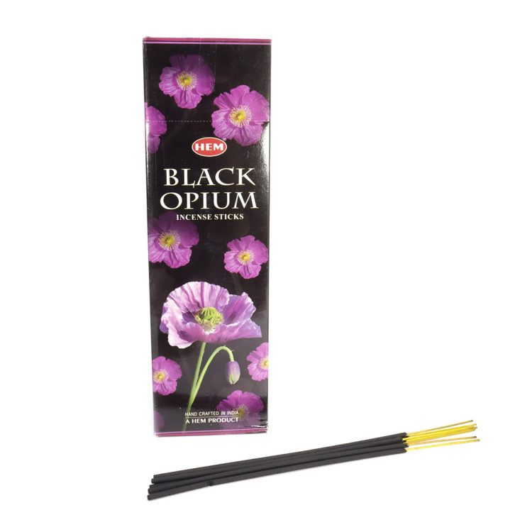 Благовония HEM sq Black Opium Черный Опиум уп-25шт 8 палочек