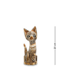 Фигурка "Кошка" мал. 20 см (албезия, о.Бали)