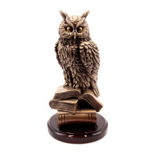 Сова с золотыми глазами дарует процветание через мудрость 26см-13см 1688гр Сова с золотыми глазами дарует процветание через мудрость 26см-13см 1688гр