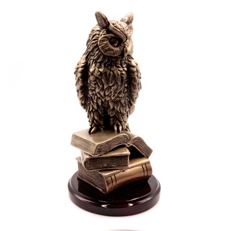 Сова с золотыми глазами  дарует процветание через мудрость 26см-13см 1688гр