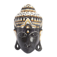 Маска настенная Голова Будда - это символ защиты, достатка, гармонии, счастья и удачи албез
