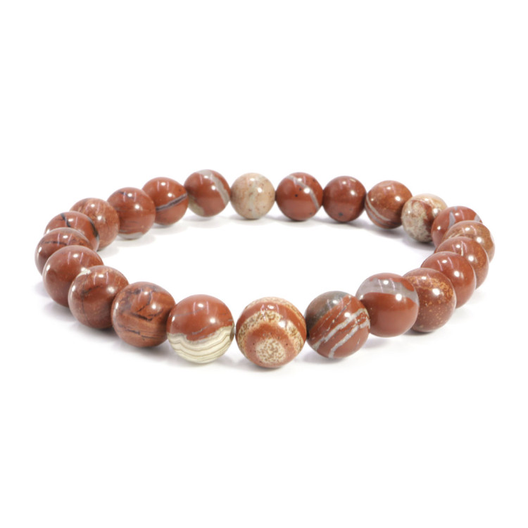 Браслет из камня Красная Яшма открытие и защита денежного канала