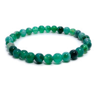 Браслет каменный Зеленый агат - дарует карьерный рост и взаимовыгодное сотрудничество