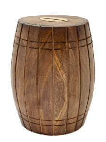 Копилка дерево (Бочка) 13х10х10см  Шк61