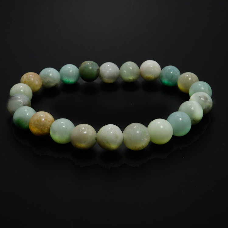 Браслет из камня Амазонит развивает интуицию и увеличивает благосостояние 8мм