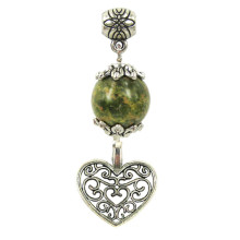 Амулет на Защиту и Развитие (Унакит) и Любовь (Сердце)